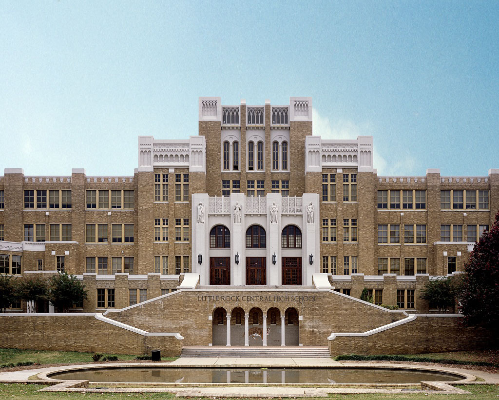 Desegregation landmark, Little Rock Central High School, Little Rock, Arkansas