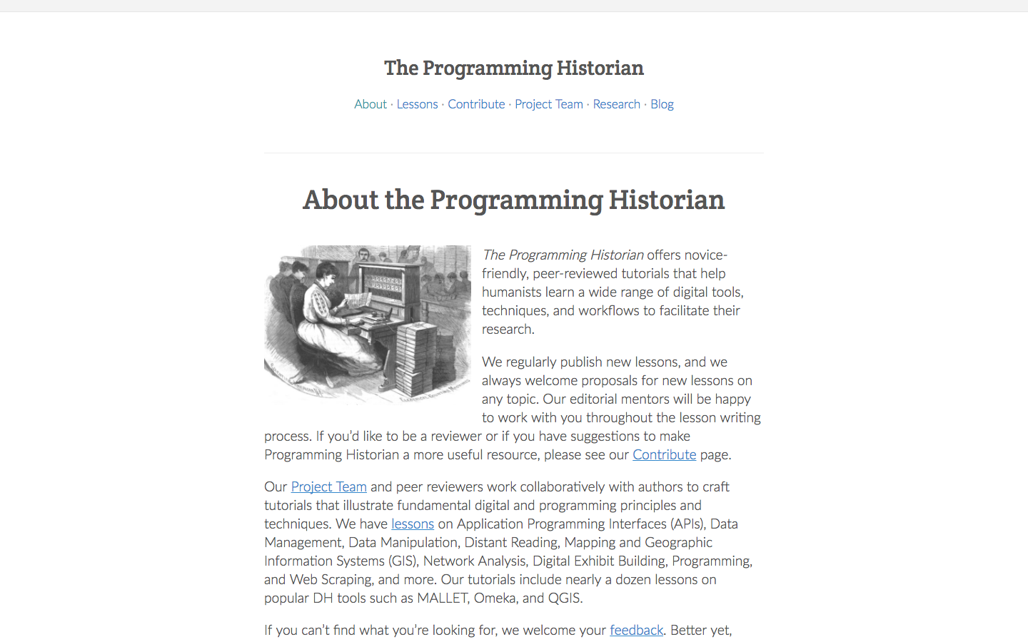 The Programming Historian